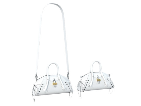 Mini Antigona Bag White 3D Model