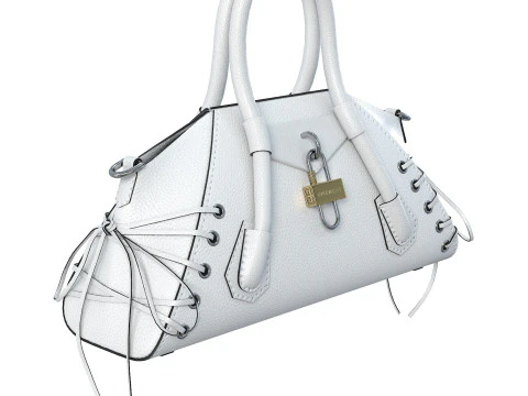 Mini Antigona Bag White 3D Model