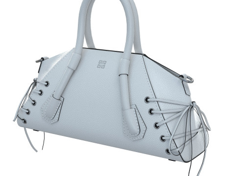 Mini Antigona Bag White 3D Model