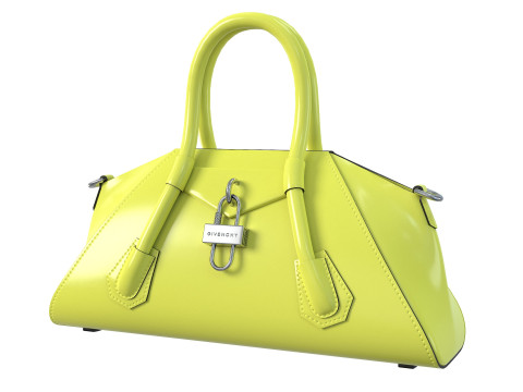 Mini Antigona Bag Yellow Modello 3D