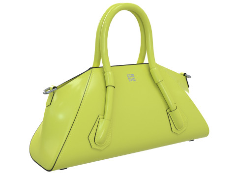 Mini Antigona Bag Yellow Modello 3D