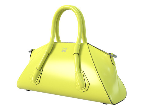 Mini Antigona Bag Yellow Modello 3D