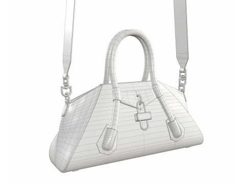Mini Antigona Bag Yellow 3D Model