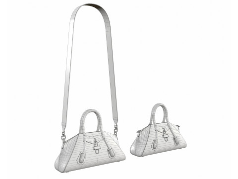 Mini Antigona Bag Yellow Modello 3D