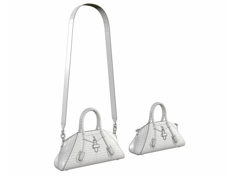 Mini Antigona Bag Yellow 3D Model