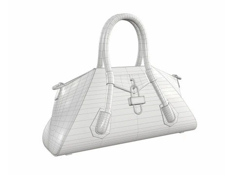 Mini Antigona Bag Yellow 3D Model