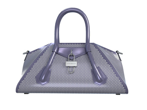 Mini Antigona Bag Metalic Purple 3D Model