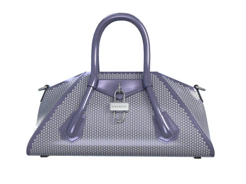 Mini Antigona Bag Metalic Purple 3D Model
