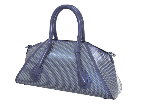 Mini Antigona Bag Metalic Purple 3D Model
