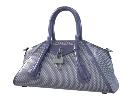 Mini Antigona Bag Metalic Purple 3D Model