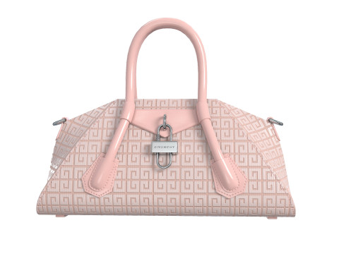 Mini Antigona Bag Metalic Purple Modello 3D