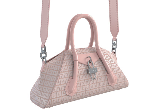Mini Antigona Bag Metalic Purple Model 3D