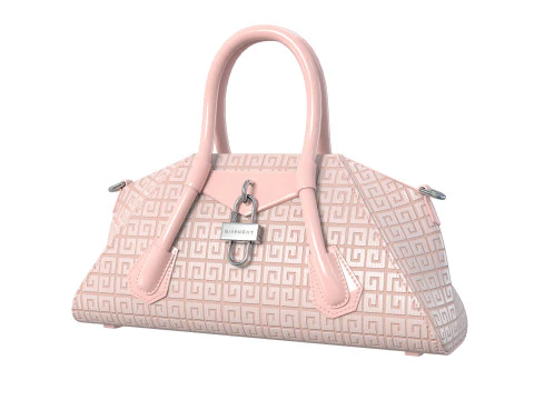 Mini Antigona Bag Metalic Purple 3D Model