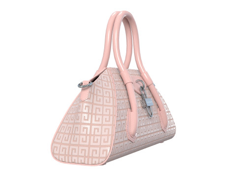 Mini Antigona Bag Metalic Purple Model 3D