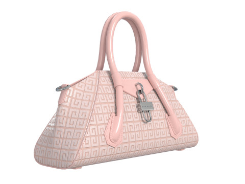 Mini Antigona Bag Metalic Purple Model 3D