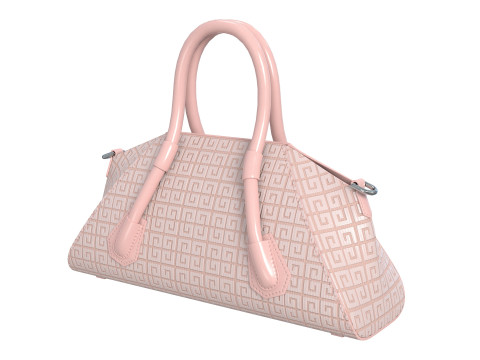 Mini Antigona Bag Metalic Purple Model 3D
