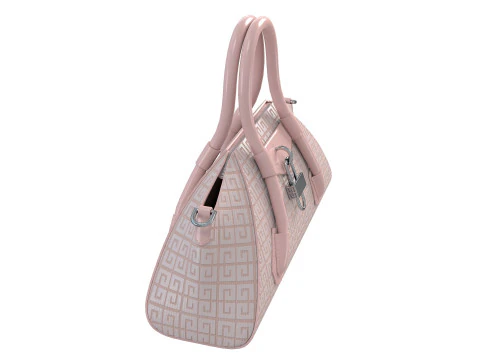 Mini Antigona Bag Metalic Purple 3D Model