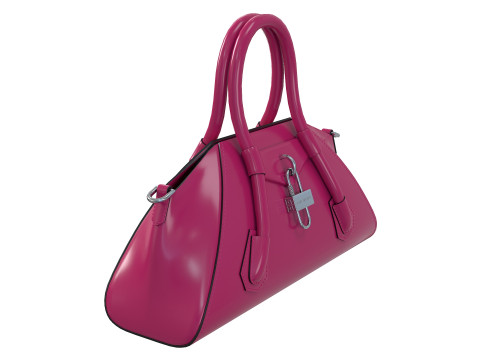 Mini Antigona Bag Purple Gloss 3Dモデル