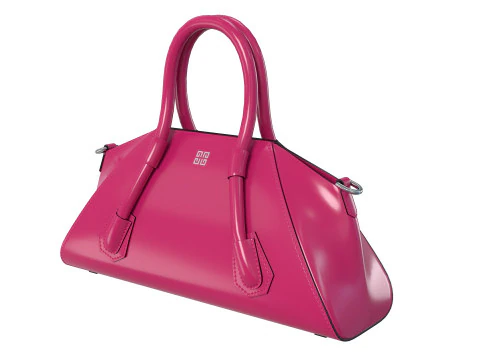Mini Antigona Bag Purple Gloss 3D Model
