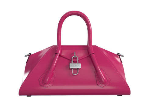 Mini Antigona Bag Purple Gloss 3D Model