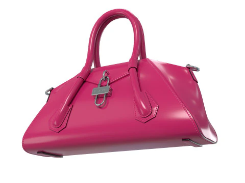 Mini Antigona Bag Purple Gloss 3D Model