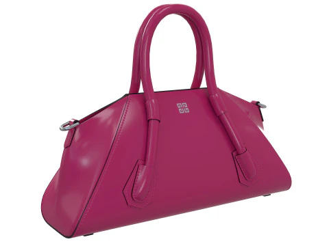 Mini Antigona Bag Purple Gloss 3D Model