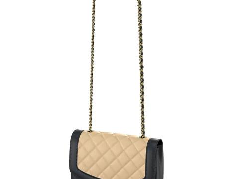 Vintage Medium Diana Flap Bag 3D Model