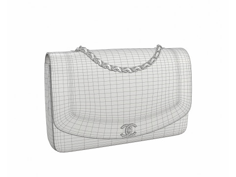 Vintage Medium Diana Flap Bag Modello 3D