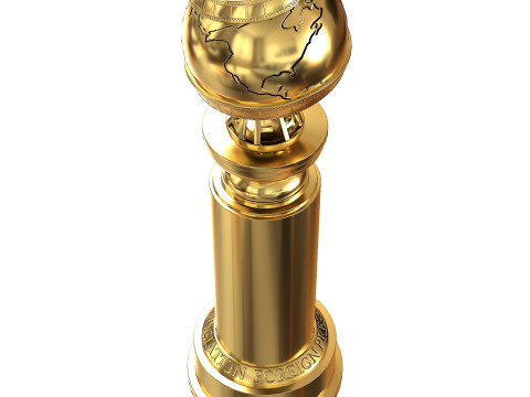 The Golden Globe Award trophy 3D Model