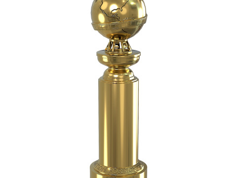 The Golden Globe Award trophy 3D Model