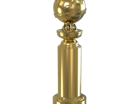 The Golden Globe Award trophy 3D Model