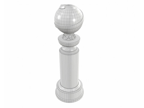 The Golden Globe Award trophy 3D Model