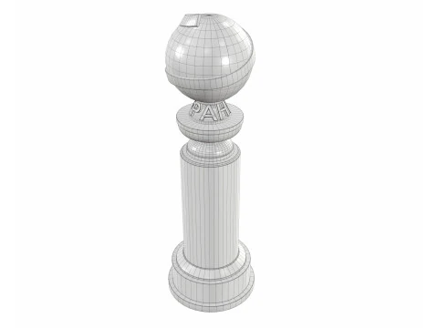 The Golden Globe Award trophy 3D Model