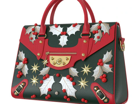 Bolsa Moda Natal Modelo 3D