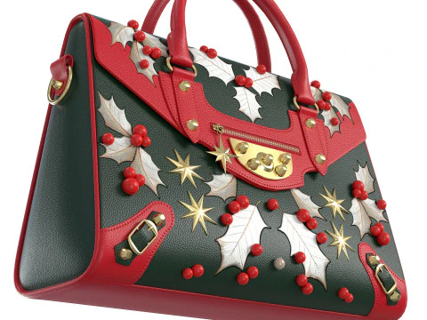 Christmas Fashion HandBag 3D Model