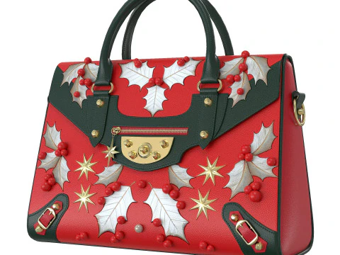 Christmas Fashion HandBag 3D Model