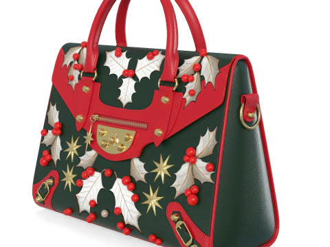 Christmas Fashion HandBag 3D Model