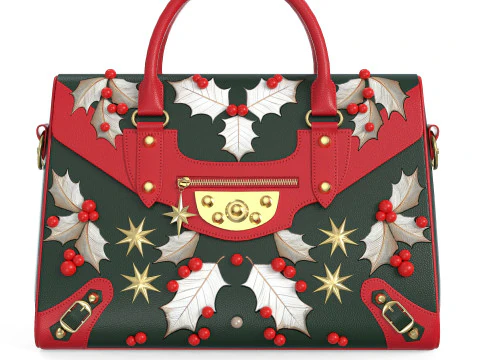 Christmas Fashion HandBag 3D Model