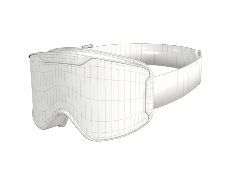 Snow Goggles Mask S00 3D Model