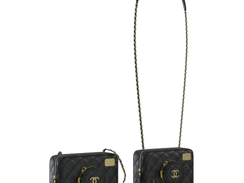 Camera Bag Black Modello 3D