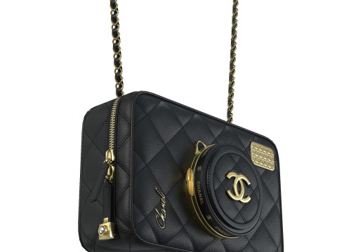 Camera Bag Black Modello 3D