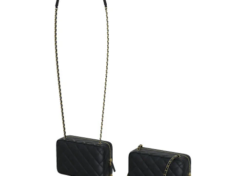 카메라 가방 블랙 3D 모델