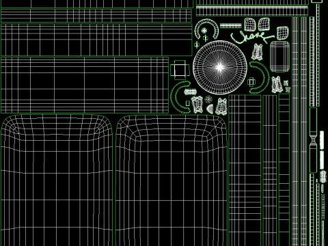 카메라 가방 블랙 3D 모델
