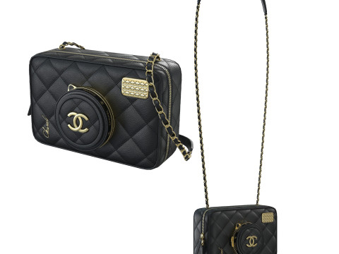 Camera Bag Black Modello 3D