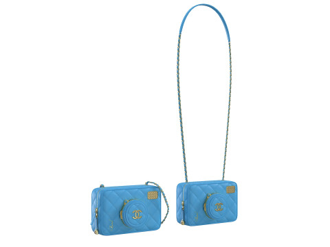 Camera Bag Blue Modello 3D