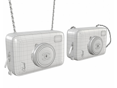 Camera Bag Blue Modello 3D