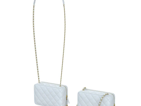 Camera Bag White 3D Model