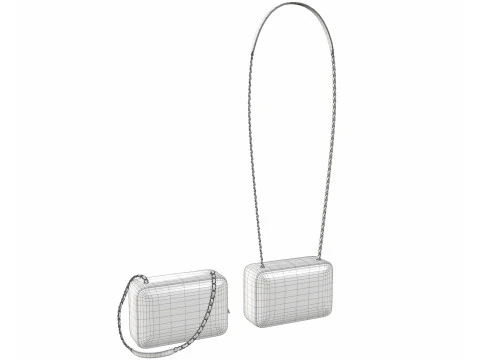 Camera Bag White 3D Model