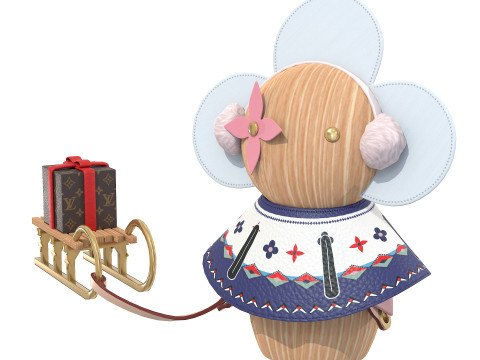 Vivienne Winter Christmas Doll 3D Model