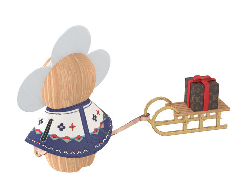 Vivienne Winter Christmas Doll 3D Model